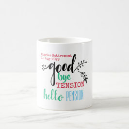 Taza De Café Adiós Tensión Hola Pensión Jubilación Personal