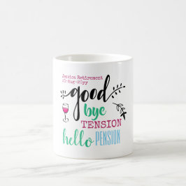 Taza De Café Adiós Tensión Hola Pensión Jubilación Personal
