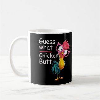 Taza De Café Adivina qué regalo de humor perfecto para pollo pe