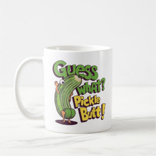 Taza De Café ¡Adivina qué! ¡Trasero de pepino! Pepino divertido