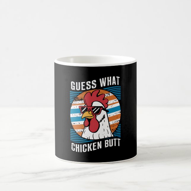 Taza De Café Adivinen Qué Amantes De Pollos Divertidos De Pollo (Centro)