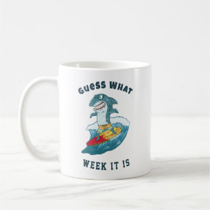 Taza De Café Adivinen Qué Semana Es Divertida La Vintage Del Ti