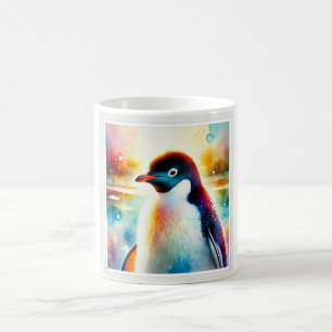 Taza De Café Adlie Penguin 210624AREF105 - Watercolor