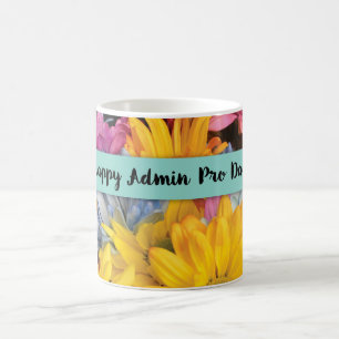 Taza De Café Admin Pro Day Gracias Gerbera Daisies