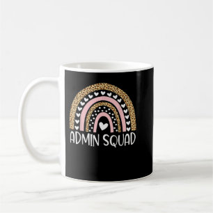 Taza De Café Admin Squad Administrator Rainbow Teacher Back To 