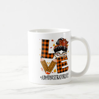 Taza De Café Administrador Ama Messy Bun Turco Acción de Gracia