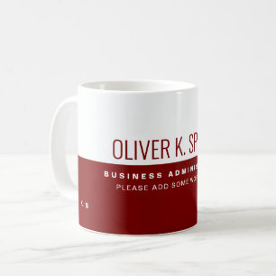 Taza De Café Administrador de empresas rojo oscuro profesional 
