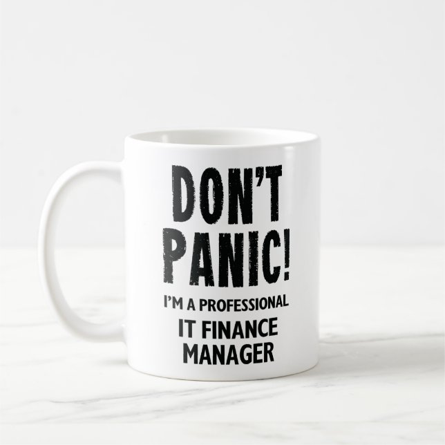 Taza De Café Administrador de finanzas de TI (Izquierda)