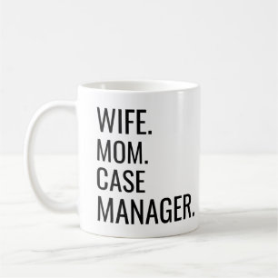 Taza De Café Administrador de Funda de la esposa de mamá
