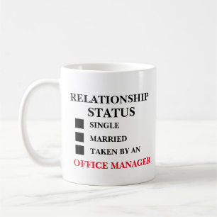 Taza De Café Administrador de Office de estado de relación