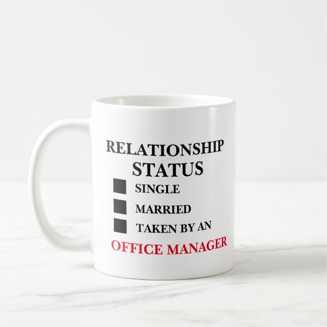 Taza De Café Administrador de Office de estado de relación (Izquierda)