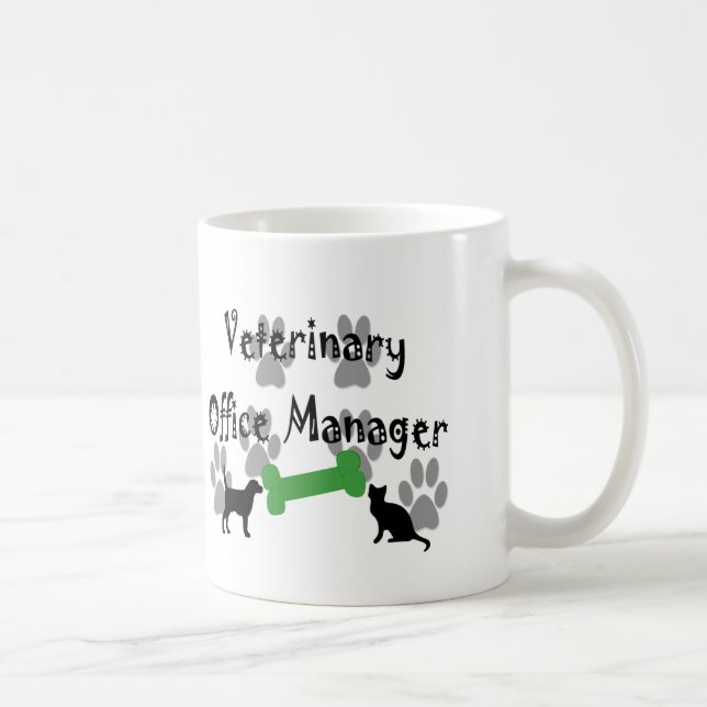 Taza De Café Administrador de oficinas veterinario (Derecha)