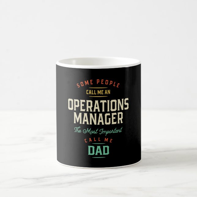 Taza De Café Administrador de operaciones y padre (Centro)