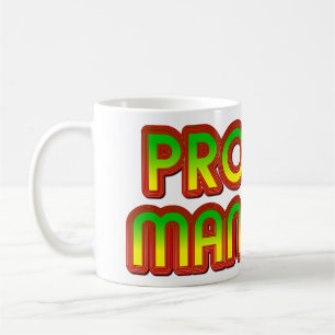 Taza De Café Administrador de proyectos verde a rojo