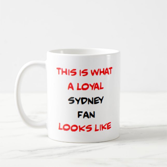 Taza De Café admirador de sydney, leal (Izquierda)