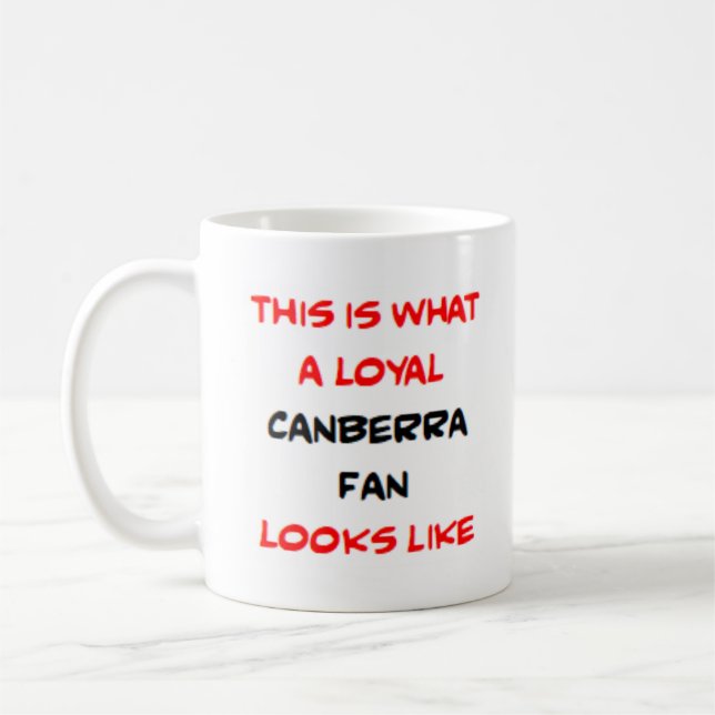 Taza De Café admirador leal de Canberra (Izquierda)