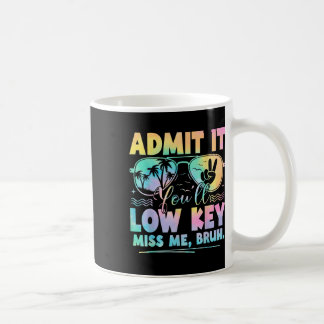 Taza De Café Admítelo Con Baja Clave Miss Me Bruh Tie Dye Beach