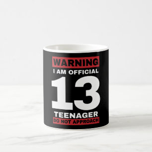 Taza De Café Adolescente oficial de 13 años