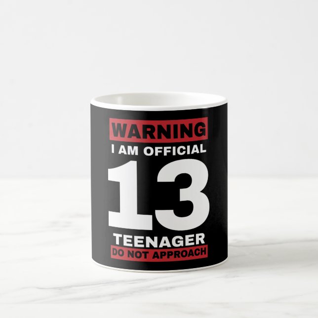 Taza De Café Adolescente oficial de 13 años (Centro)