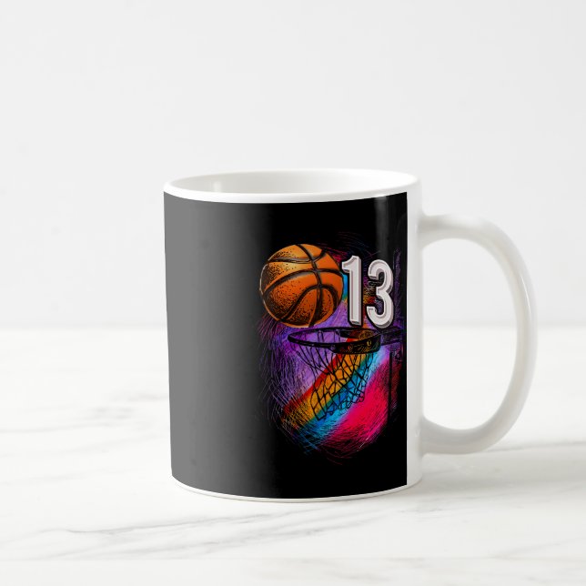Taza De Café Adolescente oficial de baloncesto de 13 años, 13 a (Derecha)
