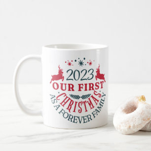 Taza De Café Adopción "Nuestros primeros Navidades en la eterni