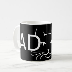 Taza De Café Adoptar el gato blanco