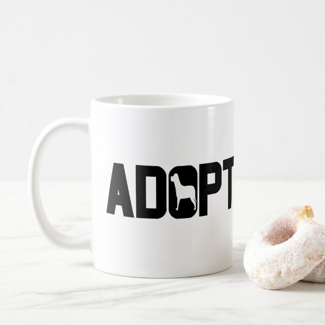 Taza De Café Adoptar mascotas (Con donut)