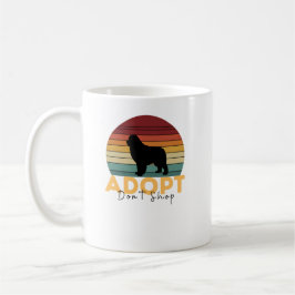 Taza De Café Adoptar no comprar peluca de perro nueva - regalo 