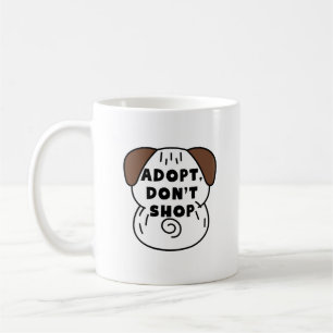 Taza De Café Adoptar un día de Mascota de refugio   Mug de sopo