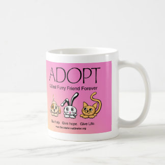 Taza De Café Adopte a un mejor amigo peludo para siempre