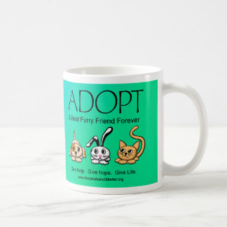 Taza De Café Adopte a un mejor amigo peludo para siempre