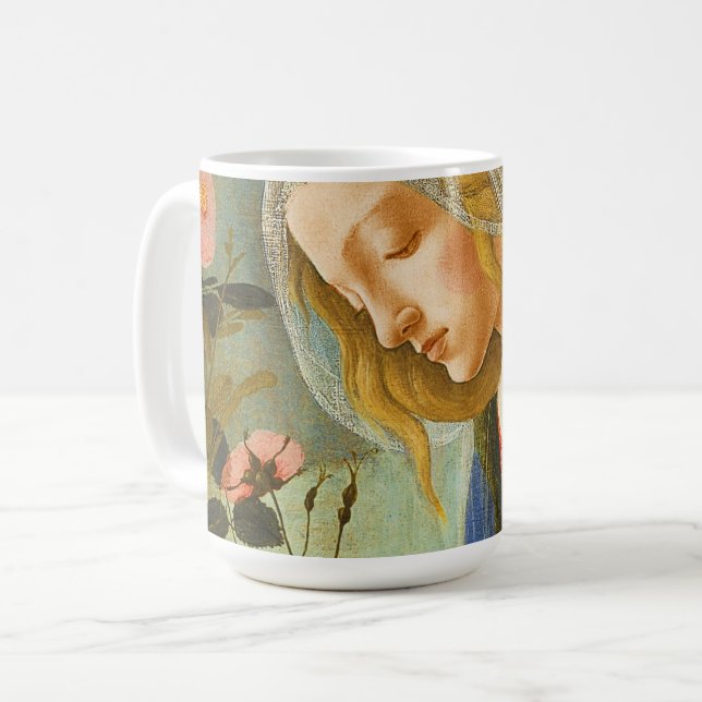 TAZA DE CAFÉ ADORA VIRGEN DE NIÑO CRISTO DORMIDO (Anverso izquierdo)