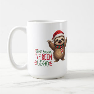 Taza De Café Adorable animal de Navidad con sombrero de Santa