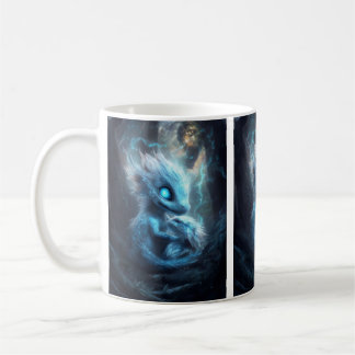 Taza De Café Adorable Bébé Dragon dans une Forêt Enchantée