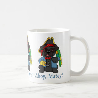 Taza De Café Adorable Black Pug Pirate Costumbres, Regalos