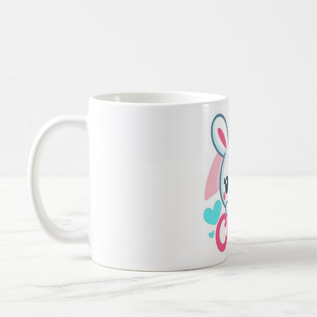 Taza De Café "Adorable Bunny Bliss Mug" (Izquierda)