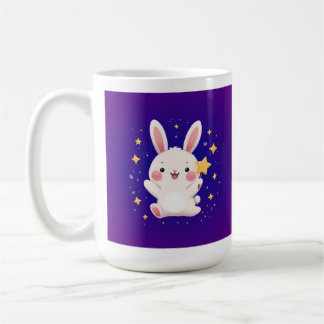 Taza De Café Adorable Bunny Star Mug – Kawaii Animal Coffee Cup