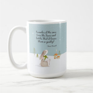 Taza De Café Adorable Bunny Winter