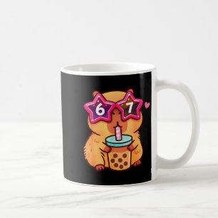 Taza De Café Adorable capibara amante del té de burbujas 6 7 me