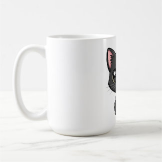 Taza De Café Adorable Cartoon Black Cat
