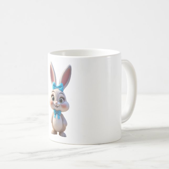 Taza De Café Adorable conejito de Pascua - Deslumbramiento feri (Anverso derecho)