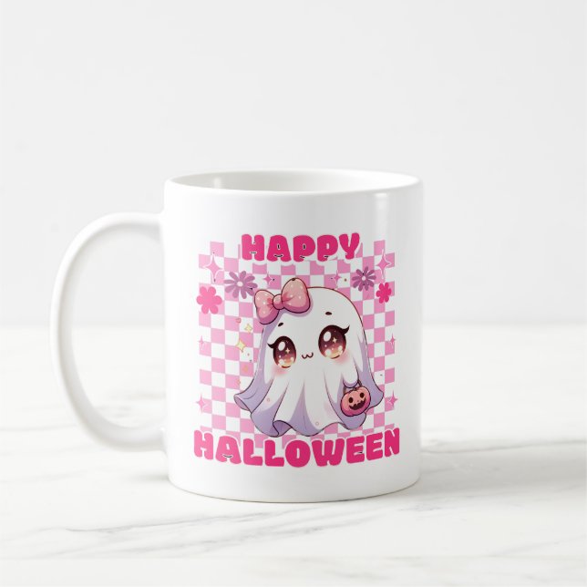 Taza De Café Adorable diseño de Halloween (Izquierda)