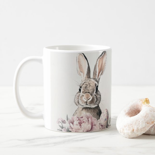 Taza De Café Adorable Easter Bunny Mug (Con donut)
