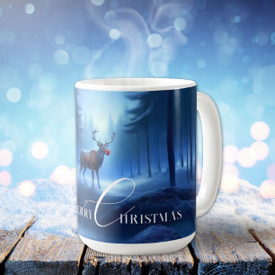 Taza De Café Adorable Editable Invierno Mágico Navidad