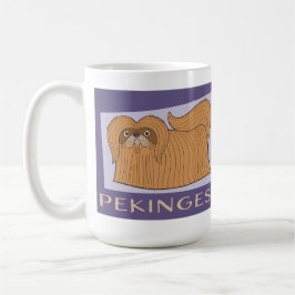Taza De Café Adorable estilo Personalizado Perro Pekingese