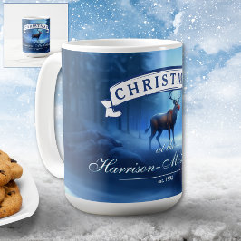 Taza De Café  Adorable Family Name Winter Wonderland Christmas