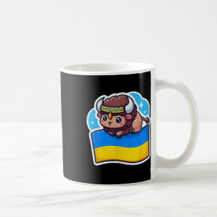Taza De Café Adorable fan ucraniano de Bynner bandera de Ucrani