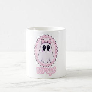 Taza De Café Adorable Fantasma Espeluznante Rosa BOO-tiful Kawa