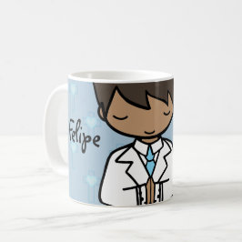 Taza De Café Adorable First Holy Communia niño nombre azul