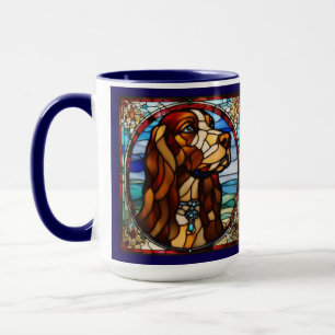 Taza de café adorable galgo afgano